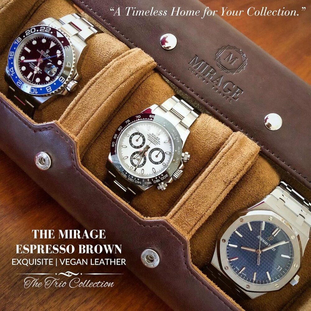 Watch Travel Case for Men Watch Roll for Travel Organizer and Display Watch Case - Picture 7 of 8